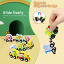 Wooden Magnetic Animal Number Train